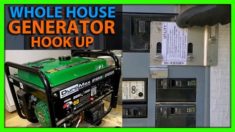 hook up from generator to electric box|portable generator hookup to house.